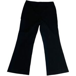 Rachel Zoe Dress Pants Solid Black Zip Fly Bootcut Women's 2 Career Cotton Blend